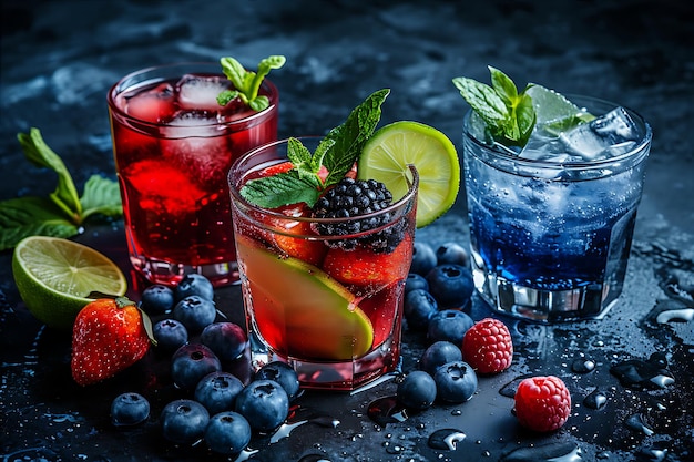 Linefeuillant Cocktails with Fruit