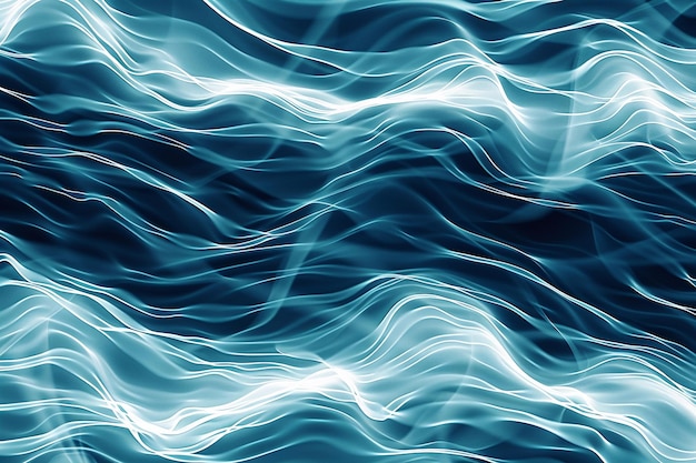 Lines of flowing sea water abstract background