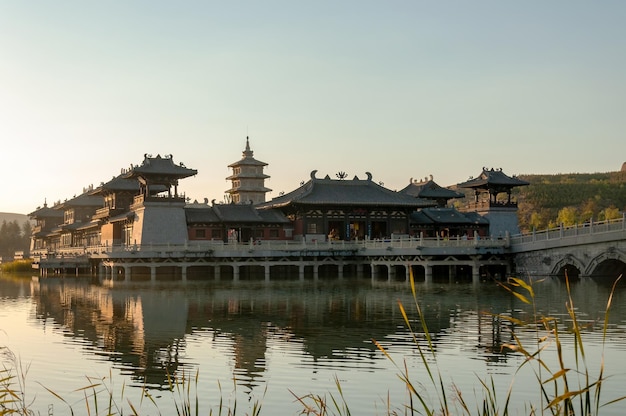 Lingyan Temple at Datong Yungang Grottoes Scenic Area Shanxi China