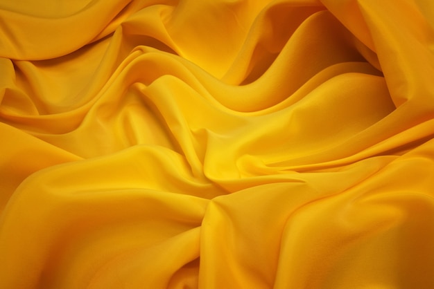 Lining fabric of yellow color from viscose and acetate, and elastane
