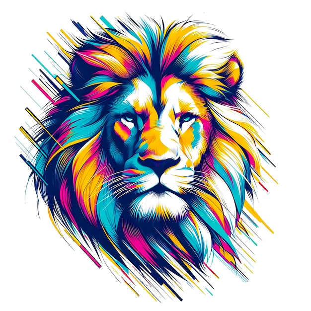 A lion art illustration