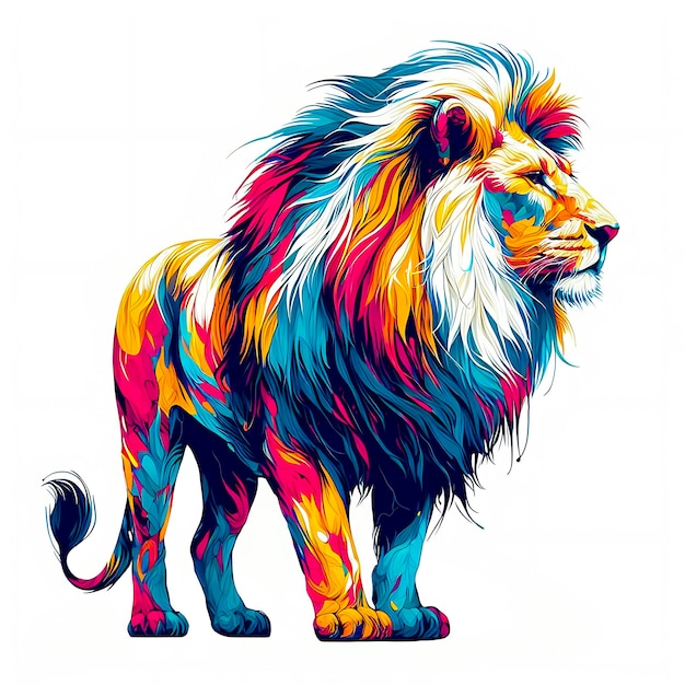 A lion art illustration