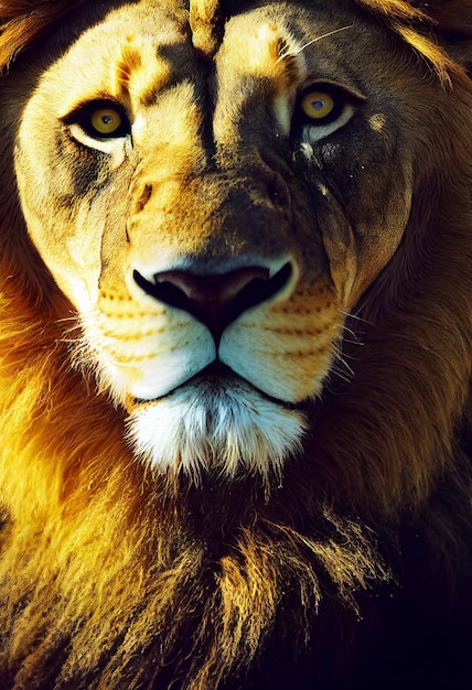 Lion artwork wildlife animal