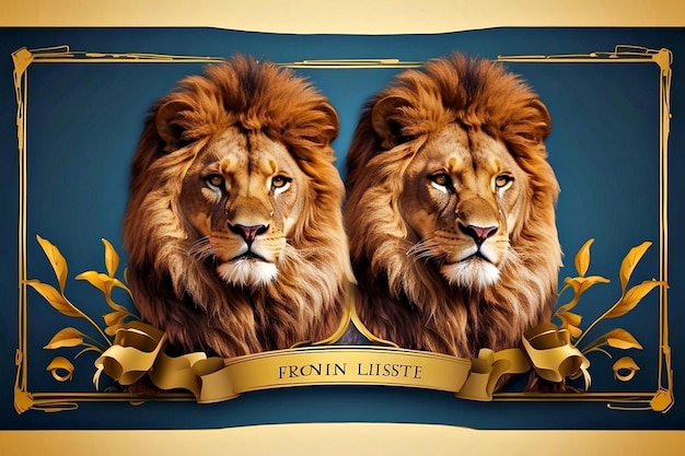 Lion banner template