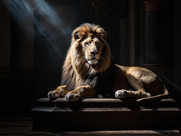 lion in the dark room lion in the dark room