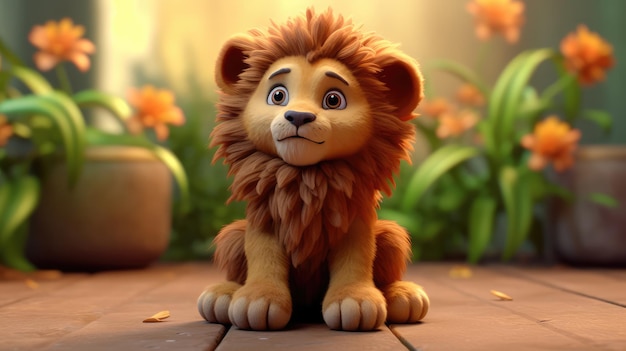 The lion king is a cartoon character from animation film.