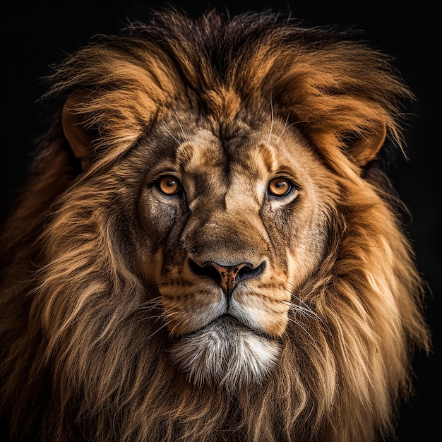 lion portrait 85mm professional photography