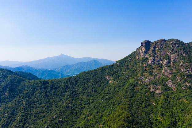 Lion rock mountain in Hong Kong