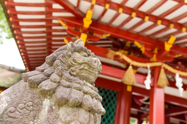 Lion statue in Dazaifu