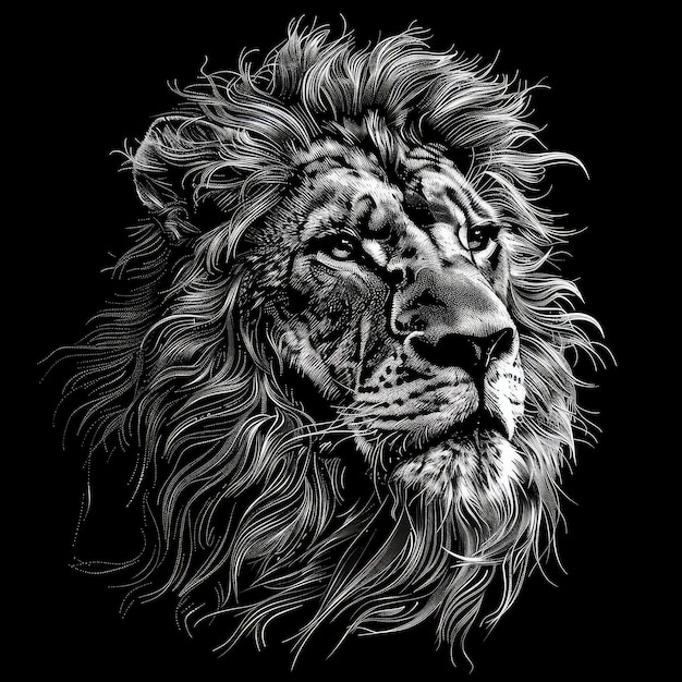 Photo lion vector illustration