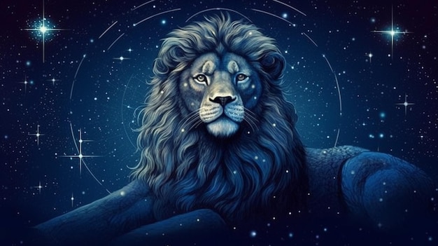 lion vectorHD 8K wallpaper Stock Photographic Image