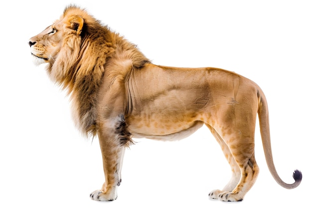 a lion with a lion on its back