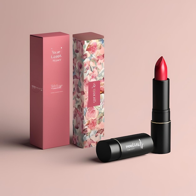 Photo lipstick mockup