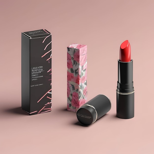 Photo lipstick mockup