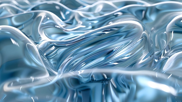 Liquid 3d graphic glowing morphism with fresh colors