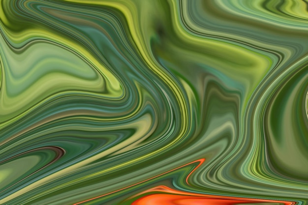 liquid abstract background with oil painting streaks and colorful watercolor