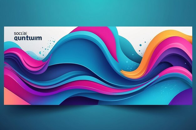 Liquid abstract banner design Fluid Vector shaped background