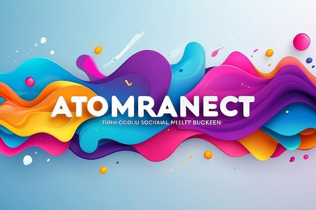 Liquid abstract banner design Fluid Vector shaped background