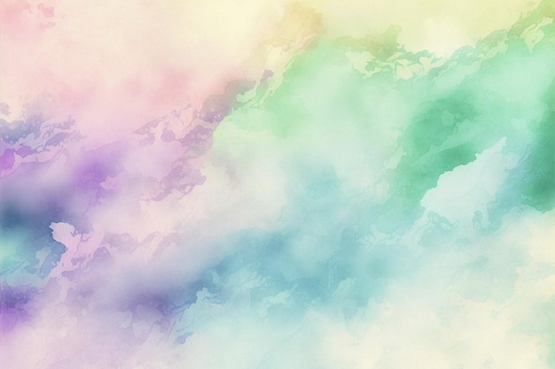 Liquid abstract colorful pastel watercolor painting background illustration