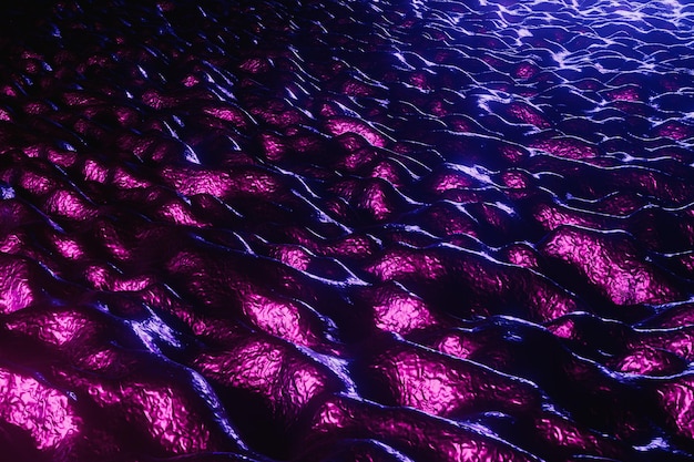 Liquid abstract purple fluid background 3d render