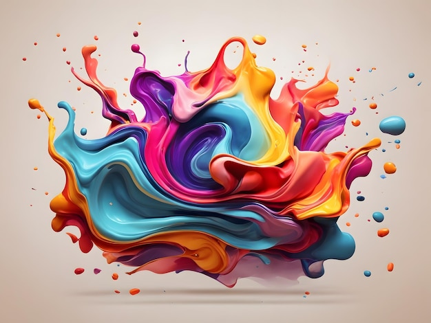 Liquid color background design Fluid gradient composition