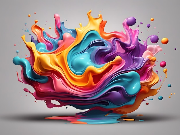 Liquid color background design Fluid gradient composition