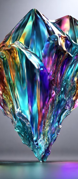 Liquid Colorfull diamond crystal background