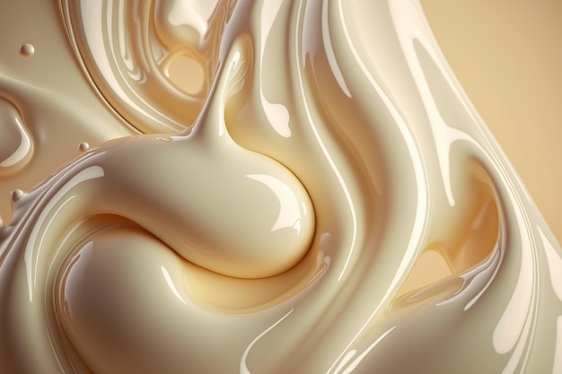 Liquid cream or gel Ai Texture background