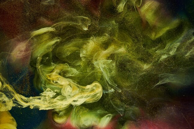 Liquid fluid art abstract background Mix of dancing acrylic paints underwater