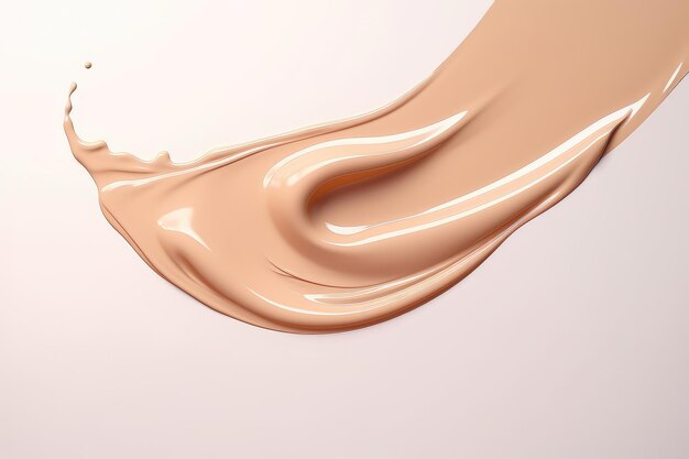 Photo liquid foundation splashes on clear background cutout for versatility