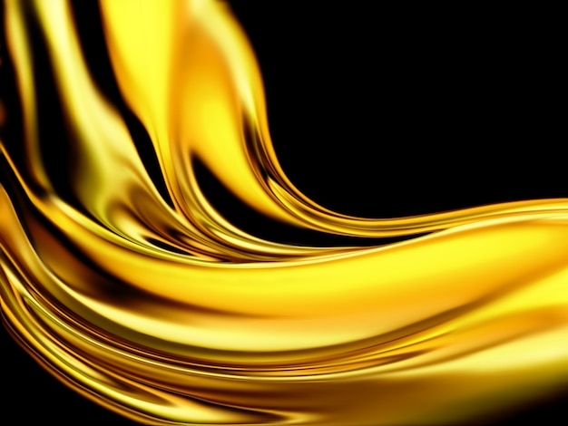 Liquid gold - abstract design or art element for your projects