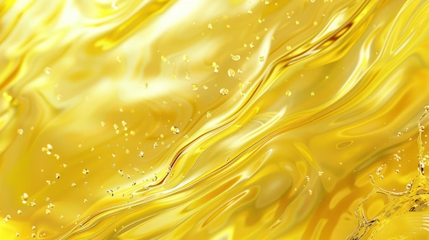 Liquid Gold Abstract Golden Fluid