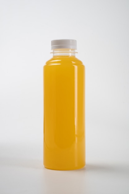 Liquid product on blank plastic container bottle