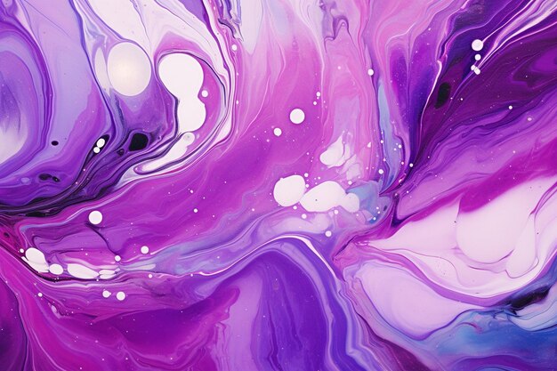 Liquid Purple Art Painting Abstract Colorful Background