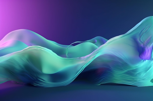 liquid wavy fluid abstract background with cool and refreshing colors