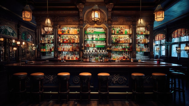 Liquor bar background