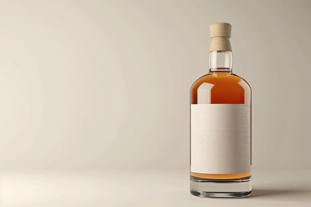 Photo liquor bottle mockup free