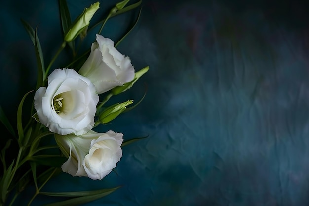 Photo lisianthus flowers funeral floral arrangement