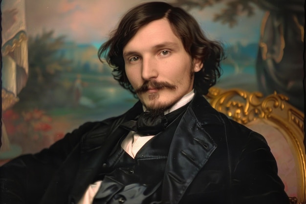 Photo literary giant nikolai vasilyevich gogol russian prose writer playwright critic publicist acclaimed as key figure in russian literature known for his enduring works critical acclaim