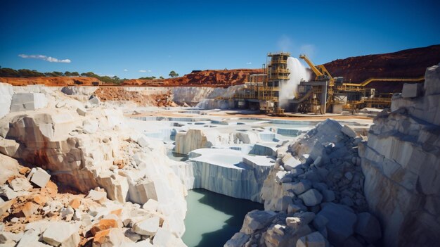 Photo lithium mine in western australia uses mechanical