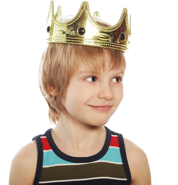 Little boy with crown