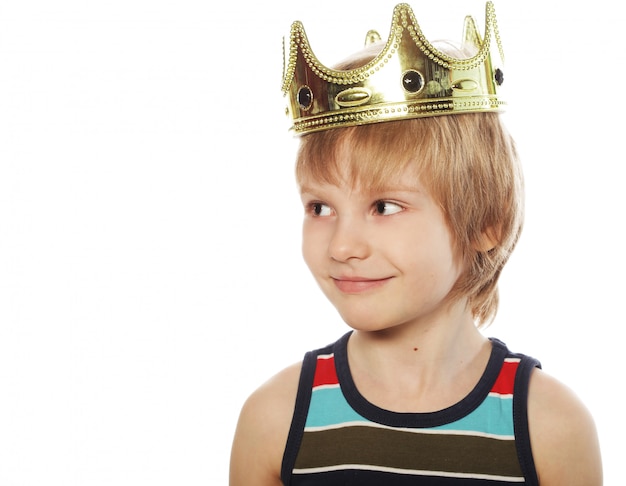 Little boy with crown