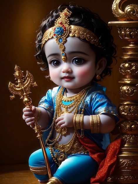 Little cute Lord Krishna