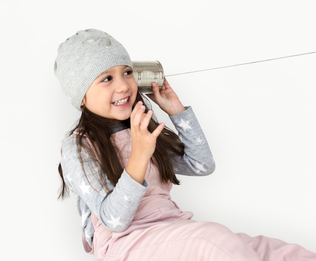 Little Girl Having Fun Portrait