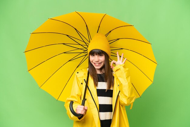 Little girl over isolated background