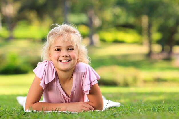 Little girl in the park