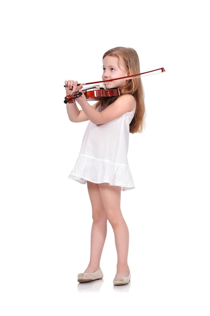 Little girl with violin