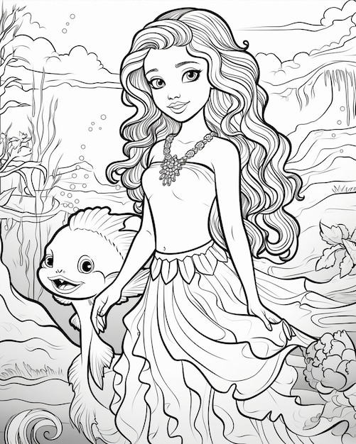 Little Mermaid Coloring Pages