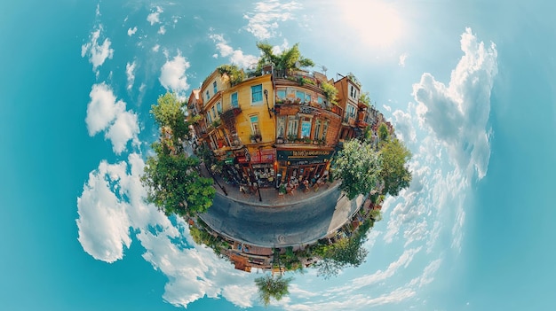 Photo little planet street view