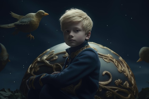 The Little Prince Antoine Marie Roger de Saint Exupery A timeless classic a book a story for children and adults Creative reproduction young man hero pilot